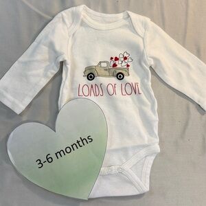 Rae Dunn White 'Loads of Love' Bodysuit